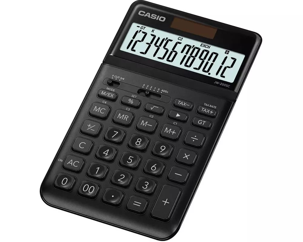 Casio Taschenrechner CS-JW-200SC-BK Schwarz