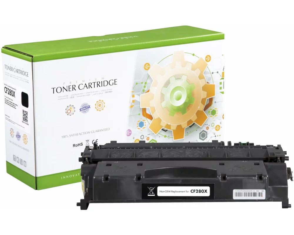 STATIC Toner cartridge compatible with HP CF280X black High Capacity compatible 6.900 pages