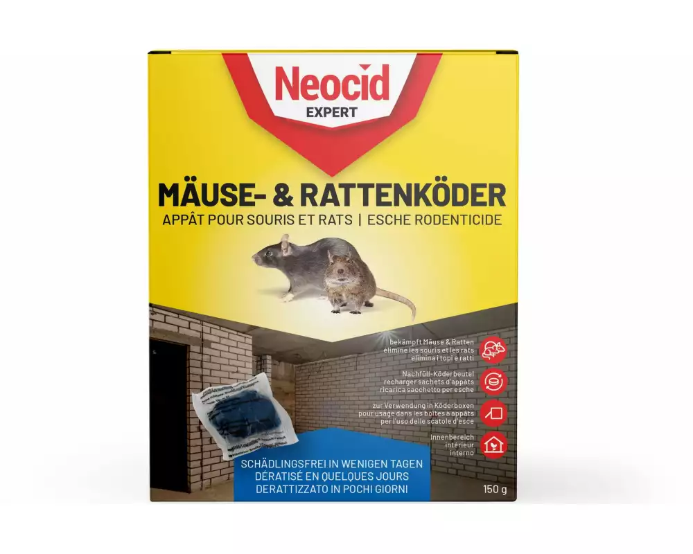 Neocid Expert Mäuse- und Rattenköder – Nachfüll-Köderbeutel, 1 Stück