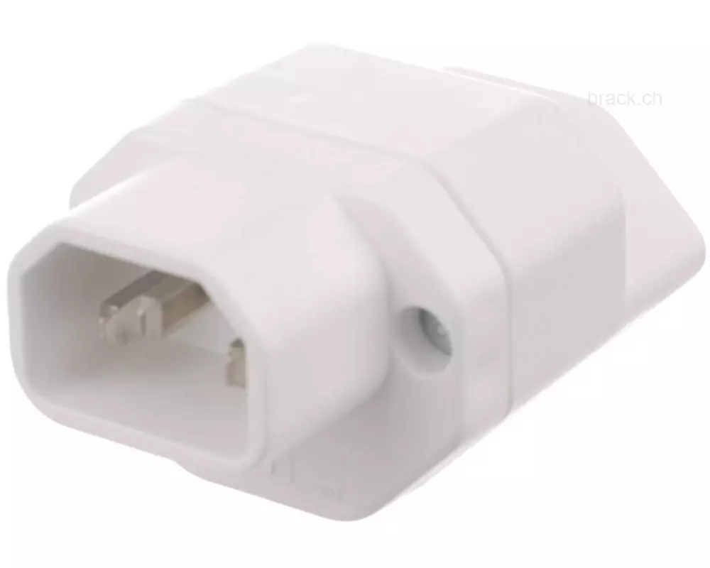 STEFFEN Adapterstecker C14 - T13 Weiss