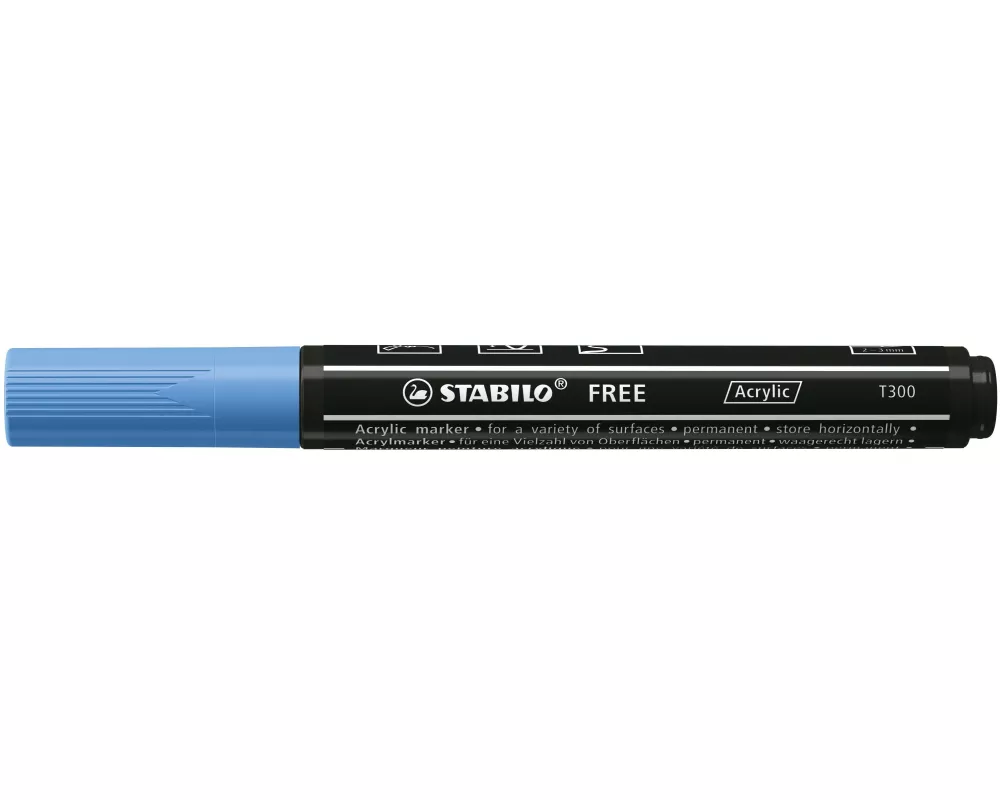 STABILO Acrylmarker Free Acrylic T300 Kobaltblau
