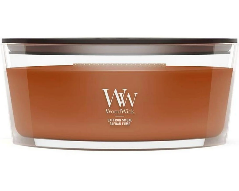 Woodwick Duftkerze Saffron Smoke Ellipse