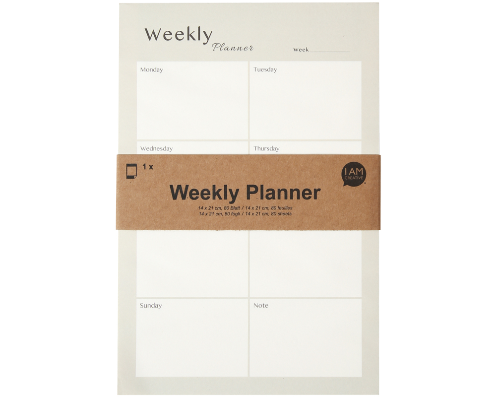 I AM CREATIVE Wochenplaner 14x21cm 4005.25 grün 80 Blatt