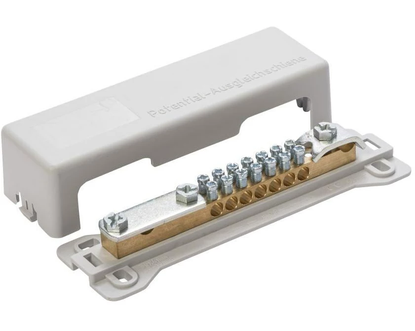 Elbro Potenzialausgleichschiene 7-Klemmen, Grau