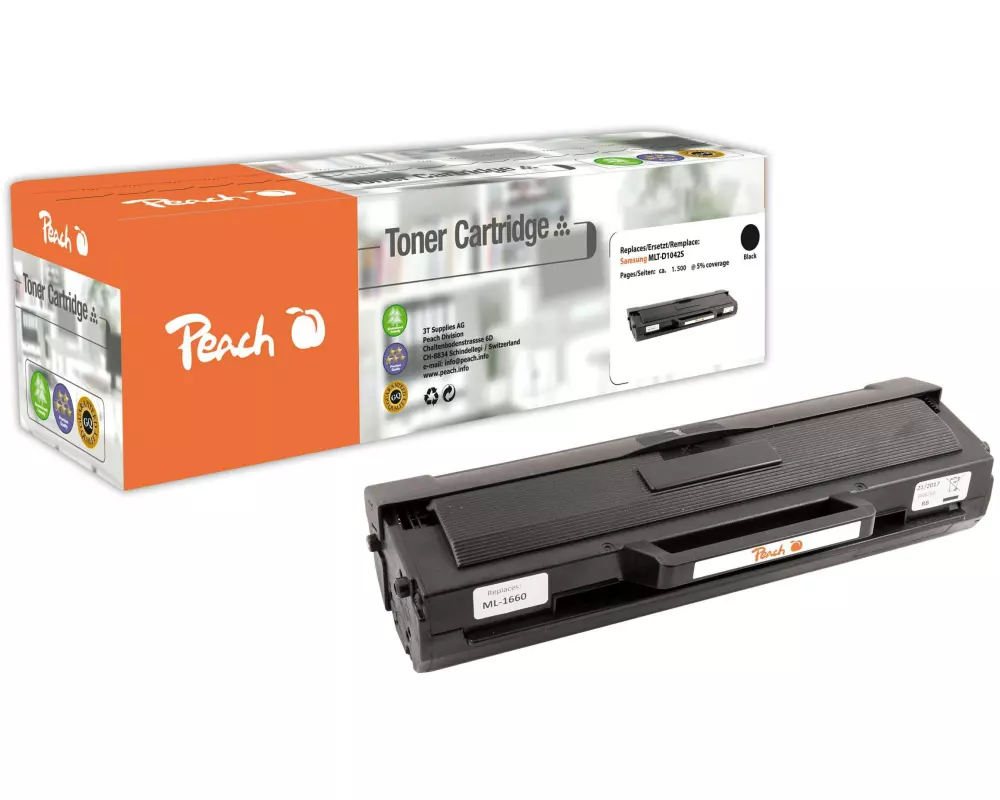 Peach Toner Samsung MLT-D1042 Black