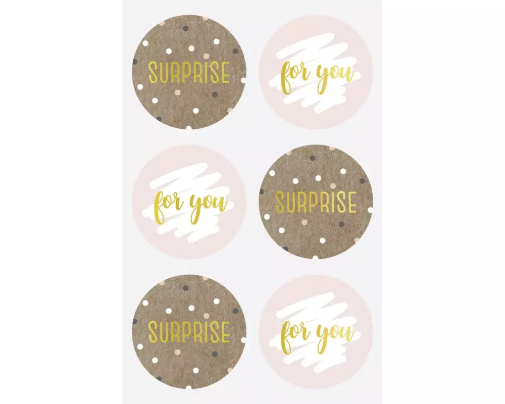 Heyda Motivsticker Surprise 4 Blatt je 6 Stickern