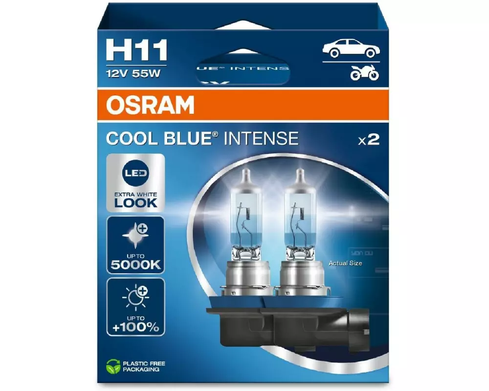 OSRAM H11 Cool blue intense Duobox 12 V 55W PGJ19-2 Motorrad/PKW
