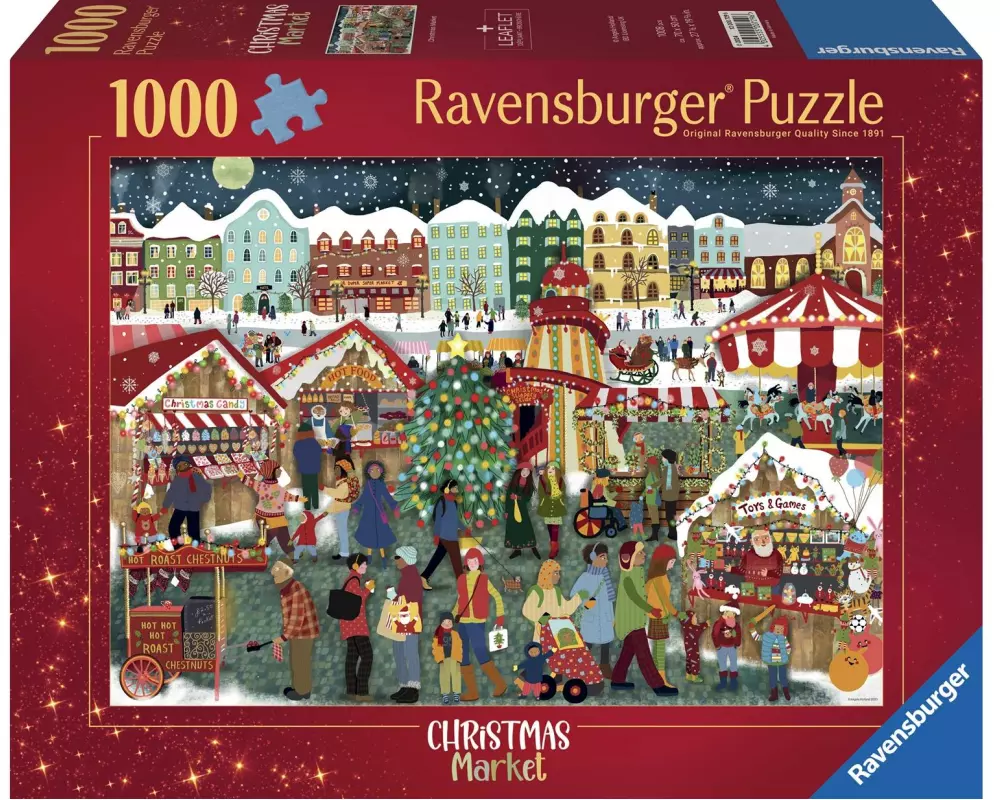 Ravensburger Puzzle Puzzle Weihnachtsmarkt 1000 Teile Softclick