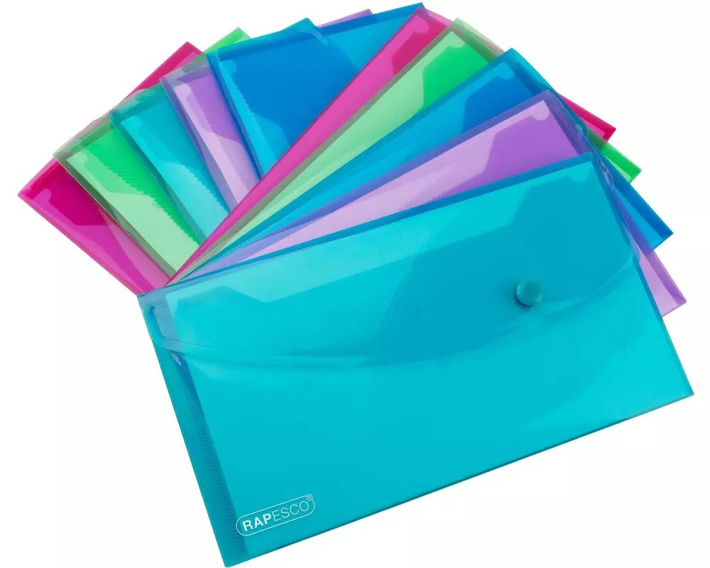 Rapesco Dokumentenmappe Eco GRS DIN Assortiert, 10 Stück