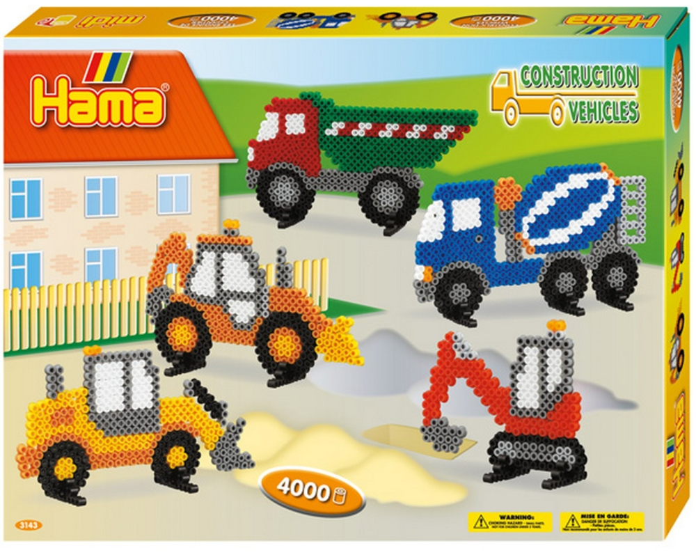 HAMA Bügelperlen Set Midi G1013143-0 Baufahrzeuge