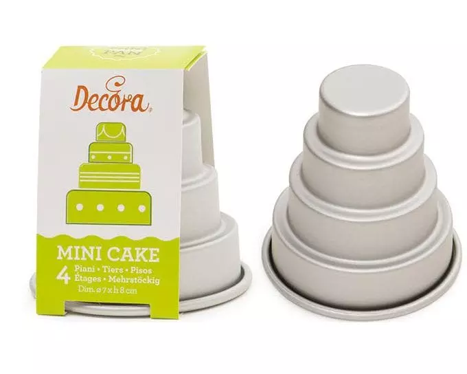 Decora Motiv-Backform 4 Etagen Hochzeitstorte, 7 x 8 cm