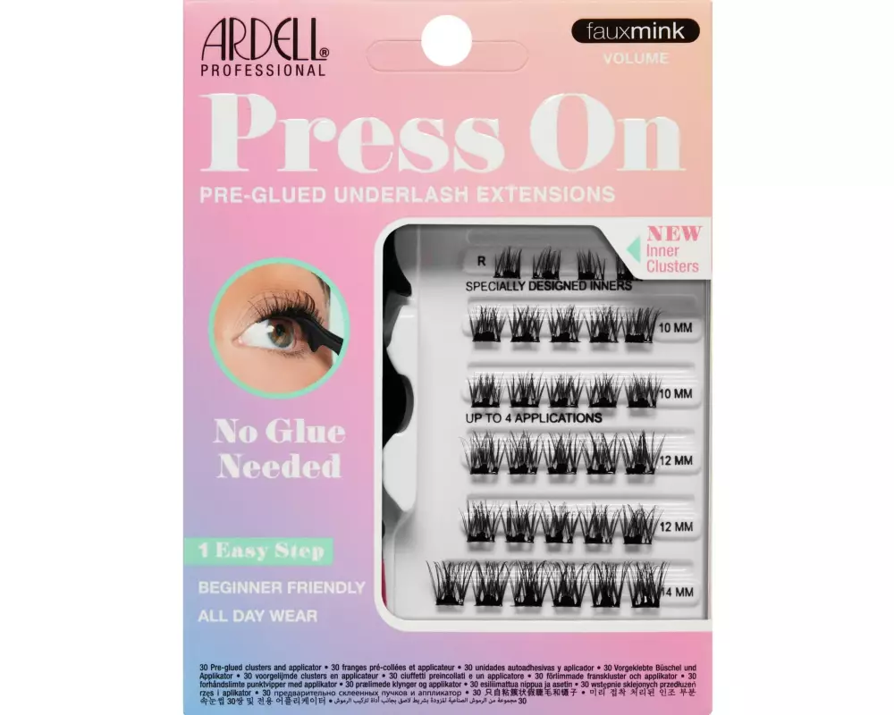 Ardell Künstliche Wimpern Press On Starter Kit Faux Volume Schwarz