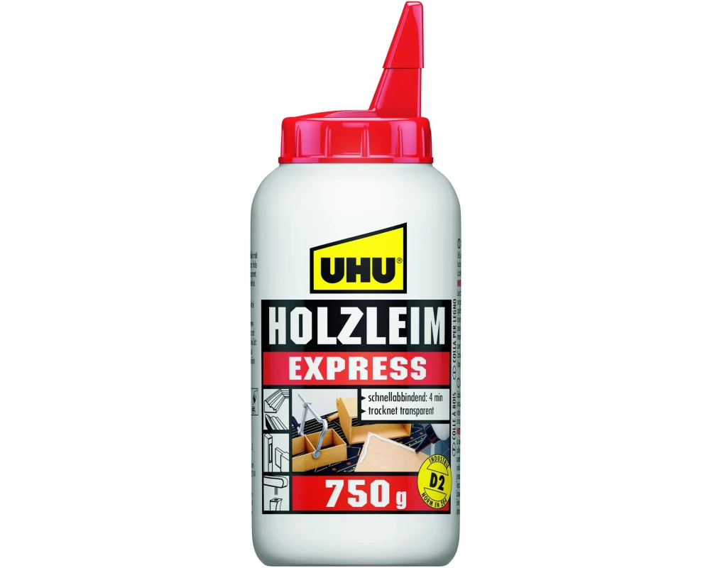 UHU Holzleim express D2 750g, Weiss