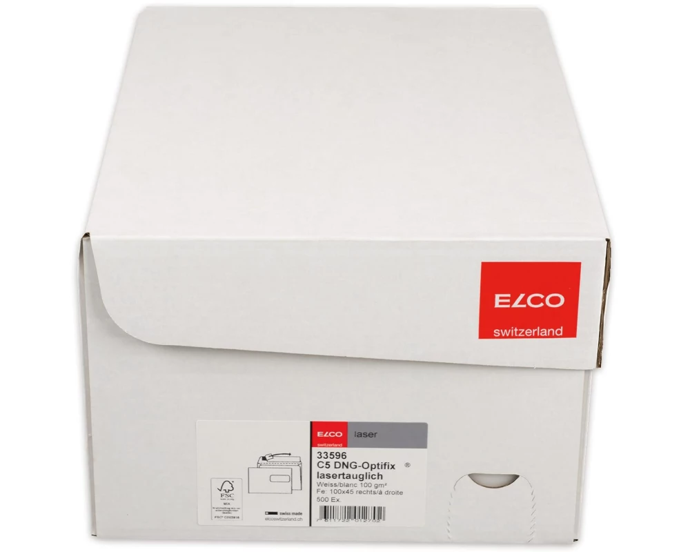 ELCO Couvert Laser C5 mit Fenster rechts, 500 Stück