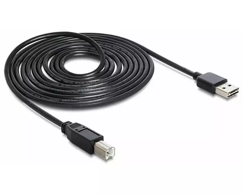 Delock USB 2.0-Kabel EASY-USB USB-A - USB-B 3 m
