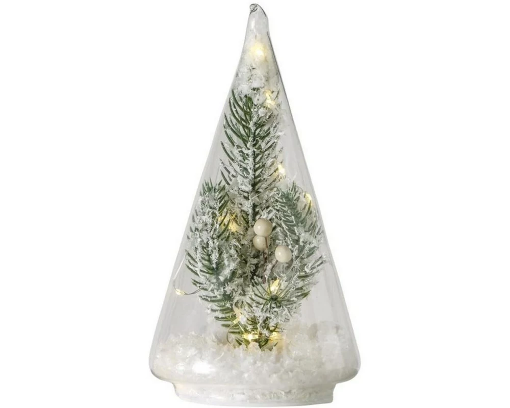 Boltze LED-Weihnachtsbaum Snowa 17 cm Weiss