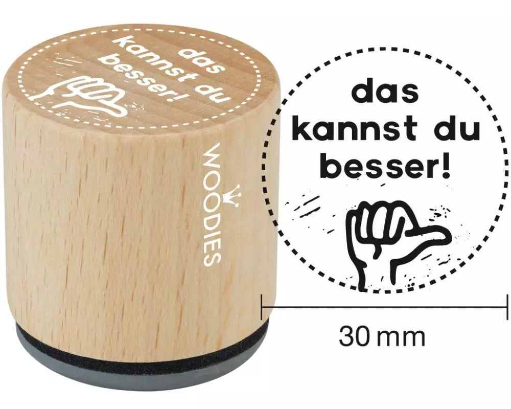Woodies Stempel Du kannst das besser 1 Stück