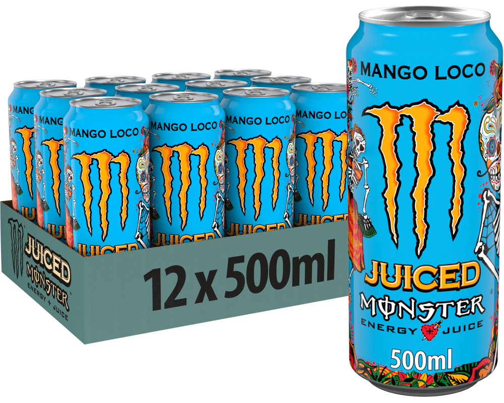 MONSTER ENERGY Juice Mango Loco, Alu 129400001601 50 cl, 12 Stk
