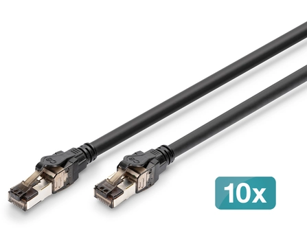 CAT 8.1 S-FTP 05M 10X BLACK