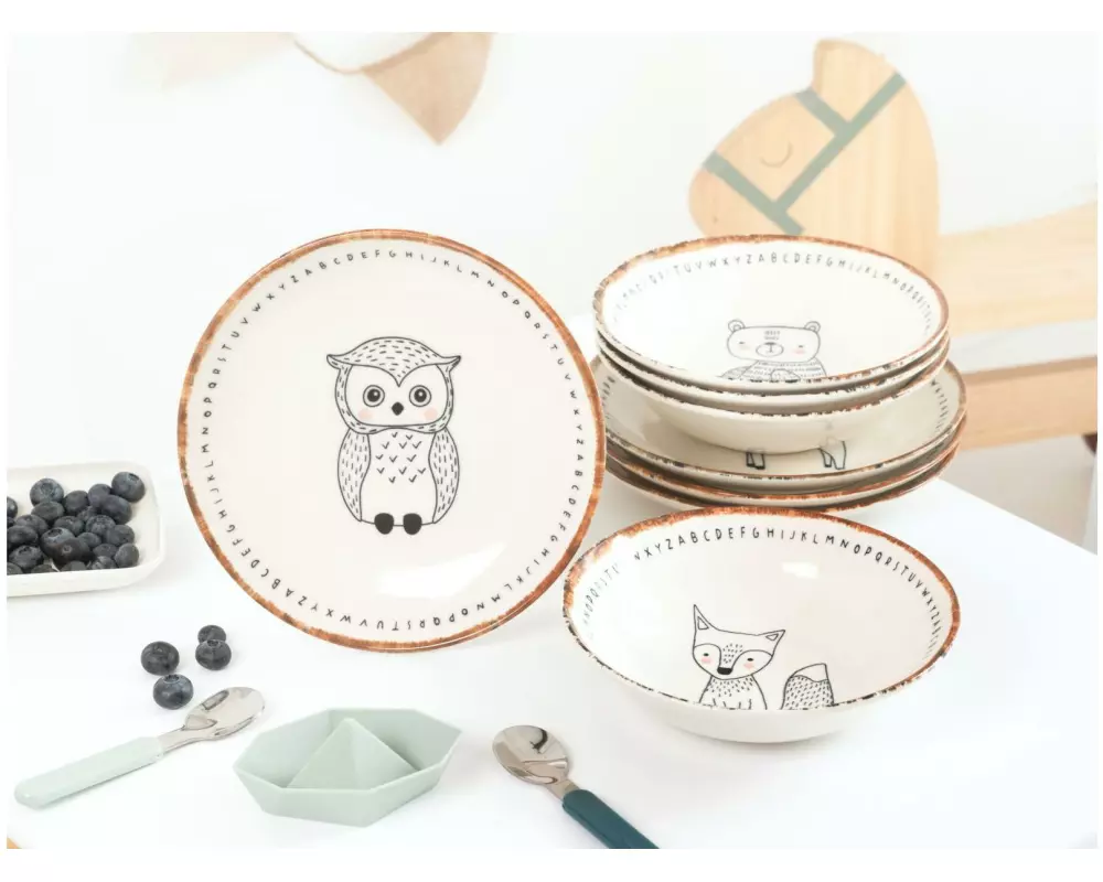 creaTable Freunde des Waldes 8-tlg Bunt
