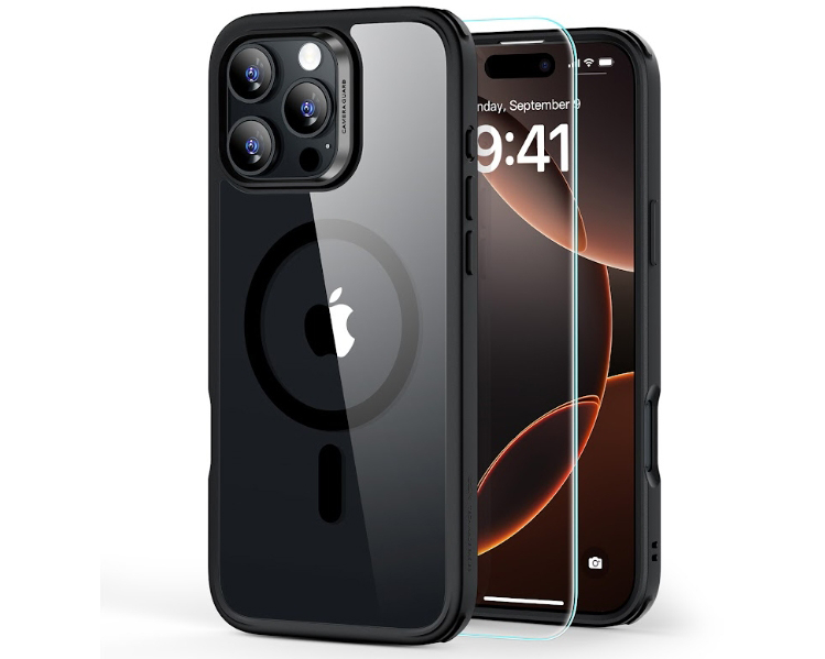 ESR Classic Hybrid Case MagSafe 1A79703 +Glass iPh16 Pro Max Cl.Bl.