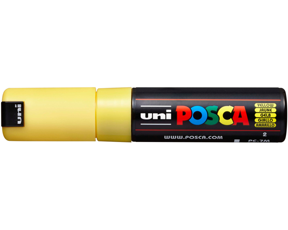 UNI-BALL Posca Marker 4.5-5.5mm PC-7M YELLOW gelb, Rundspitze