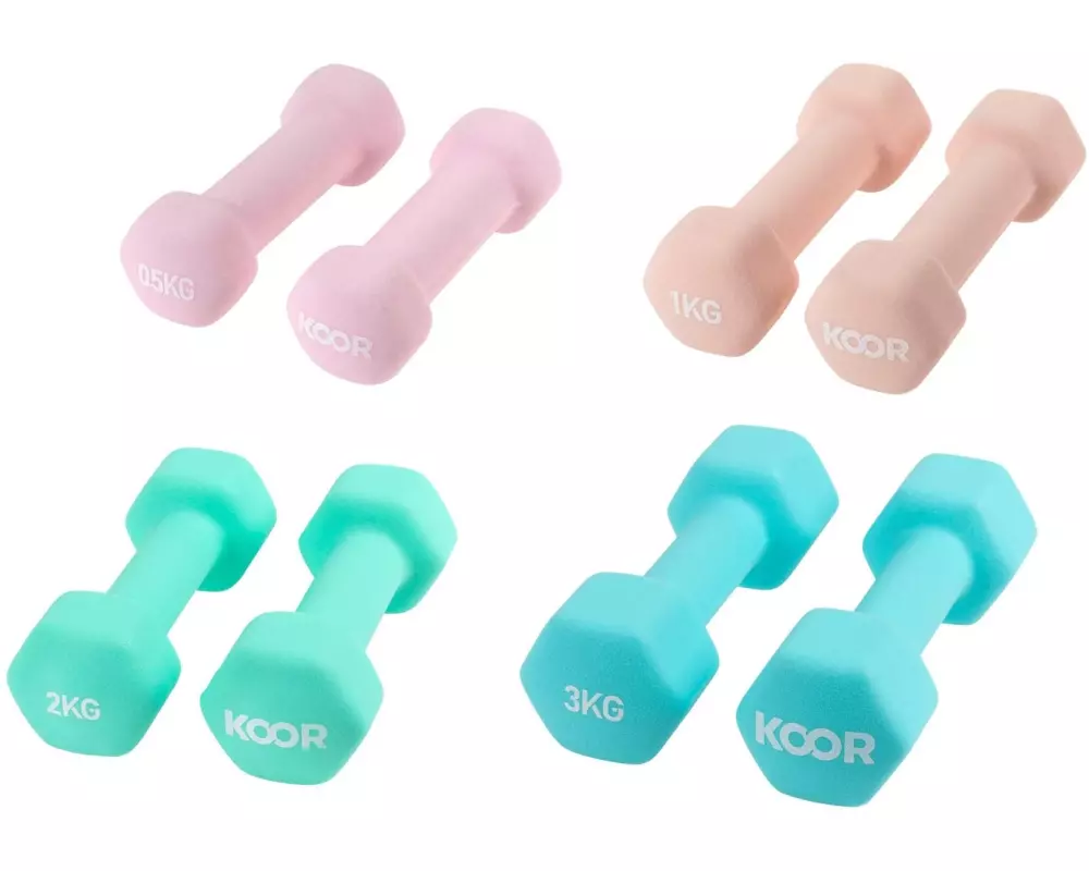 KOOR Kurzhantel-Set Light 4 Paar