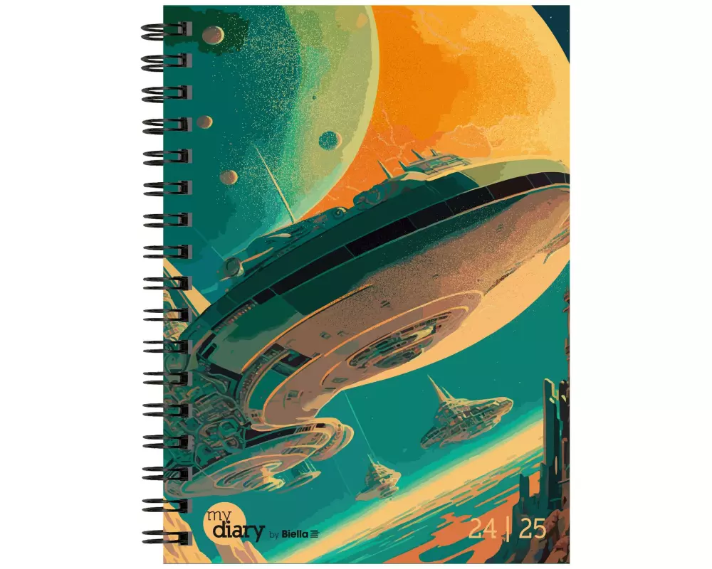 Biella Schüleragenda Mydiary Future 24/25 FSC, 3½T/1S, 12 x 16.5 cm