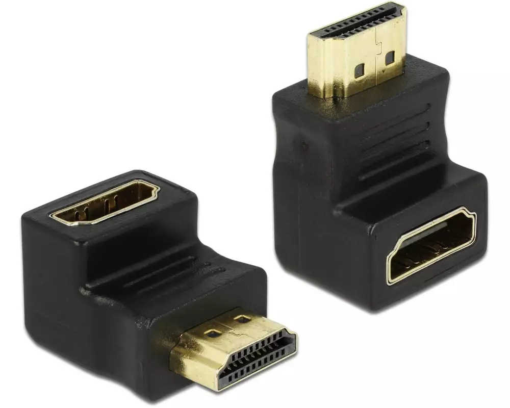 Delock Adapter 90° unten gewinkelt HDMI - HDMI