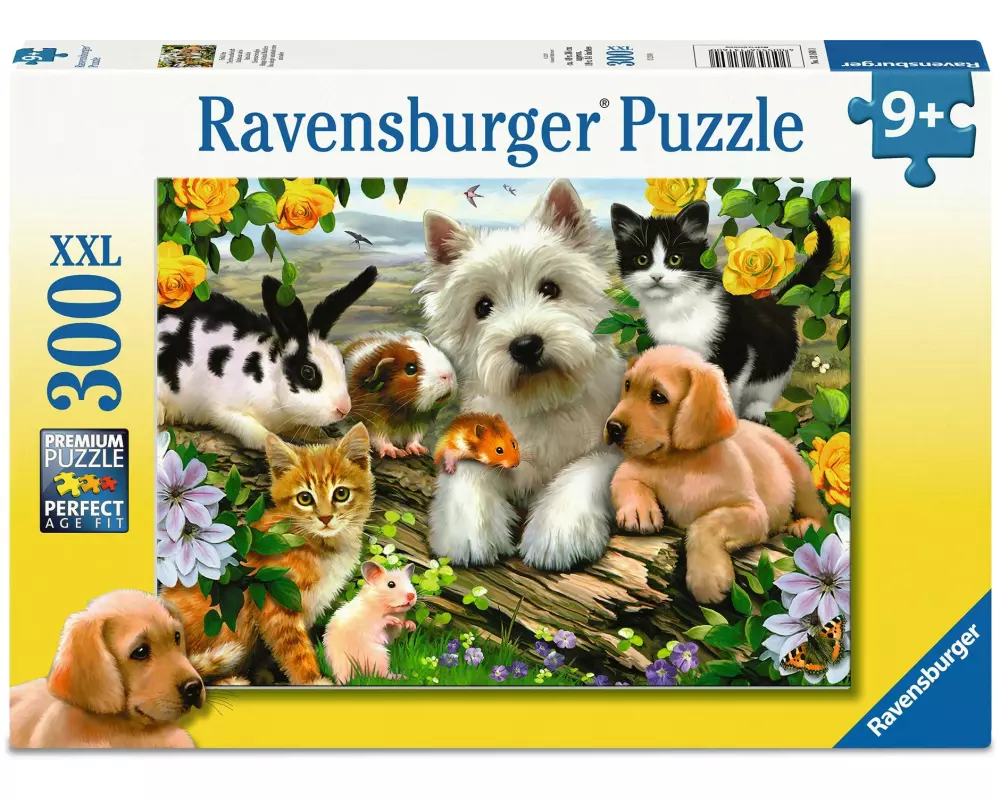 Ravensburger Kinderpuzzle Fröhliche Tierfreundschaft 300 XXL Teile