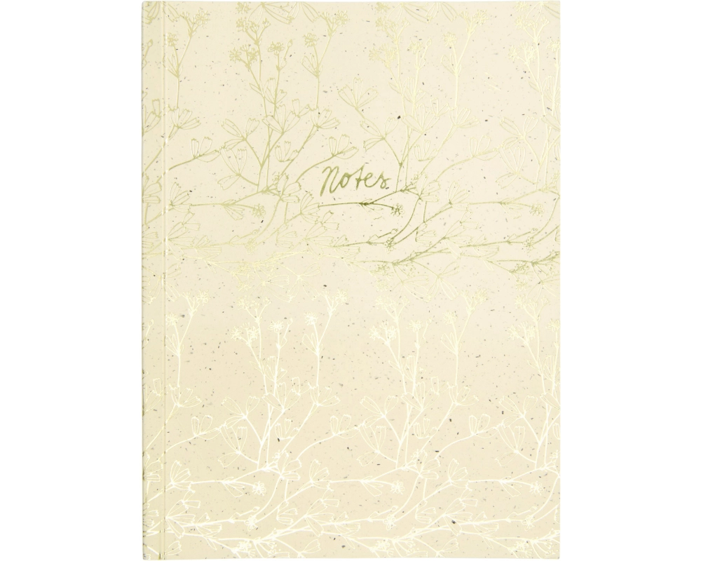 RICO DESIGN Notizbuch In The Meadow 302650 Elfenbein, blanco 80 Blatt