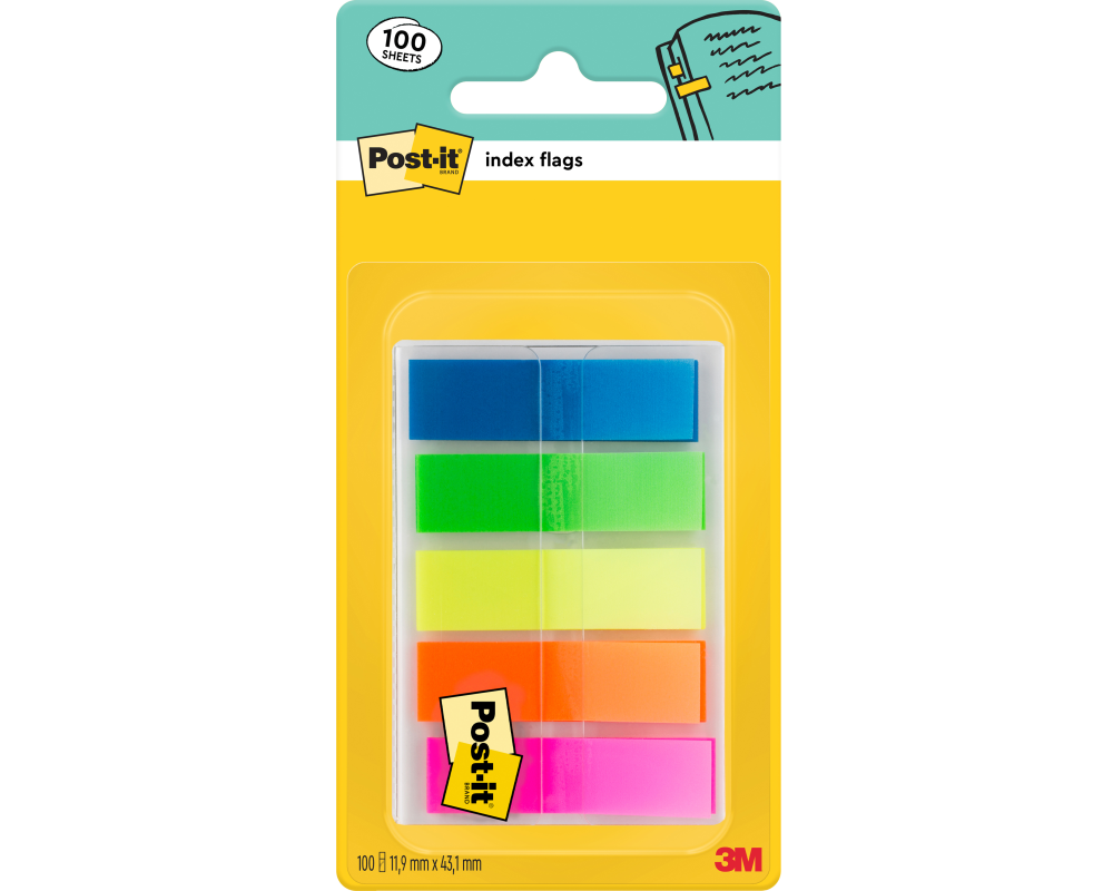 POST-IT Index Mini 11.9x43.2mm 683HF5 5 -farbig ass. 5x20 Blatt