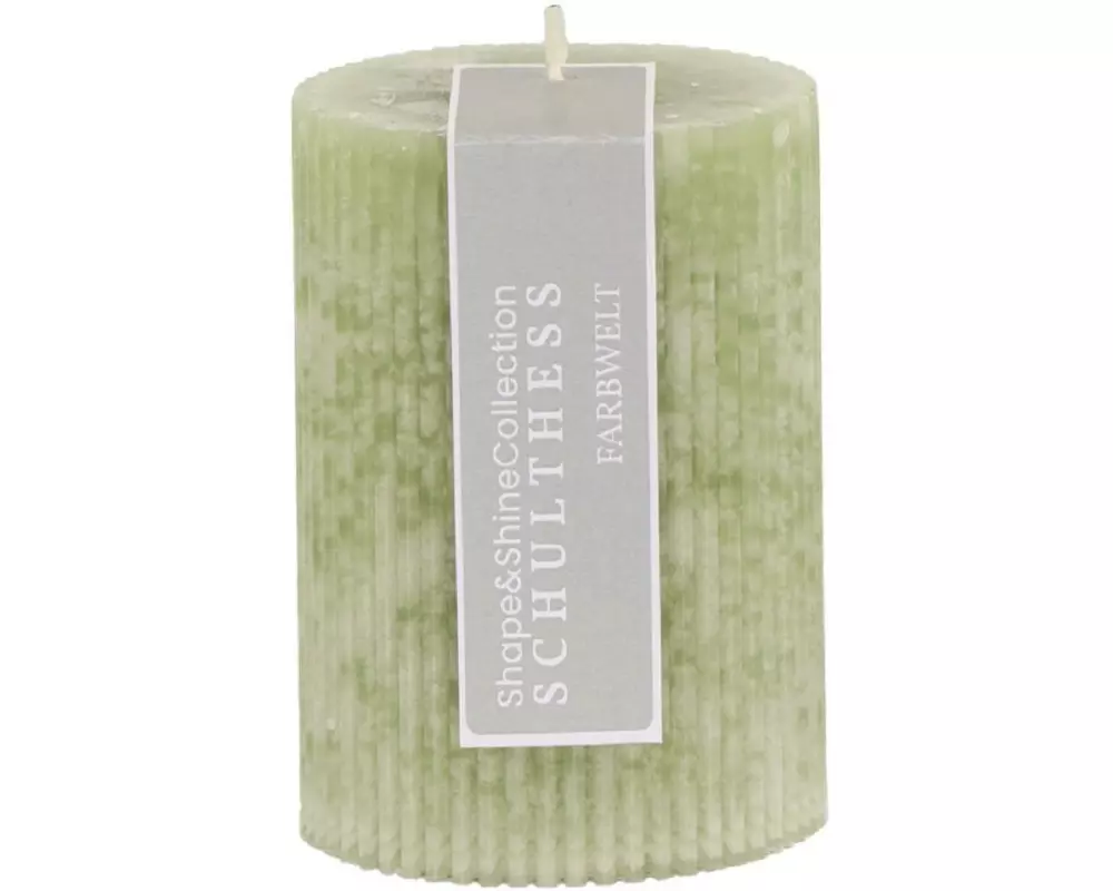 Schulthess Kerzen Kerze Shape & Shine, 7 x 10 cm, Bergkräuter