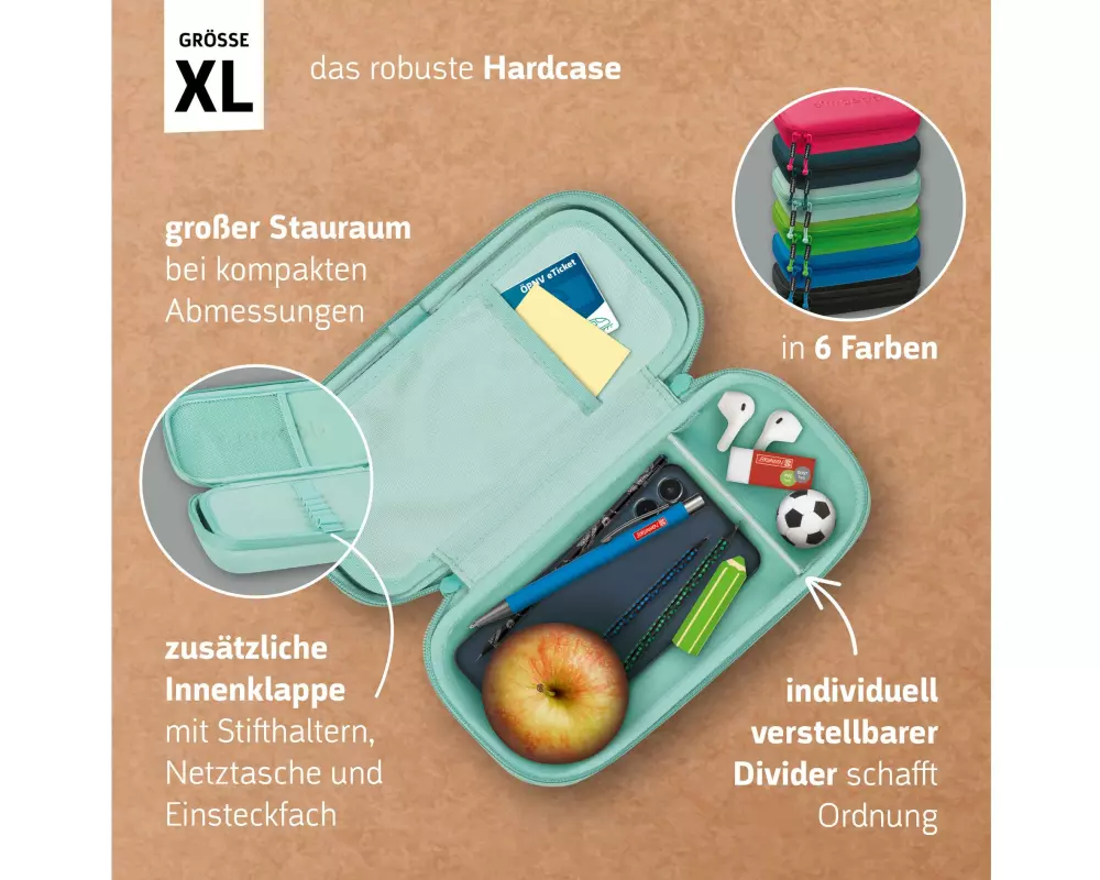 Brunnen Schlamperetui s'maepp XL Hardcase Colour Code Onyx