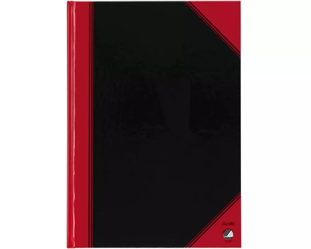 Bantex Notizbuch Bantex A4 96 Seiten, Schwarz/Rot