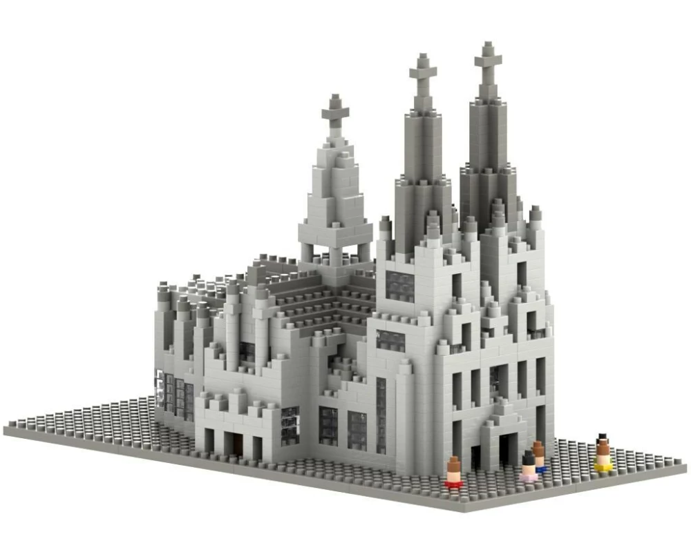 BRIXIES Bausteinmodell Kölner Dom aus 1284 Bausteinen