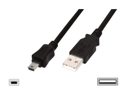 Assmann 1 m USB Data Transfer Cable for PC, MP3 Player, Notebook, Cellular Phone
