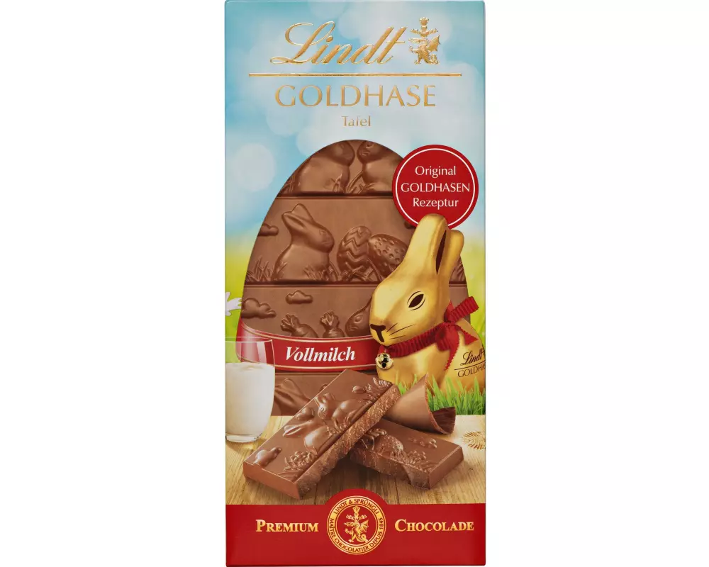 Lindt Schokolade Goldhase Tafel Milch 120 g
