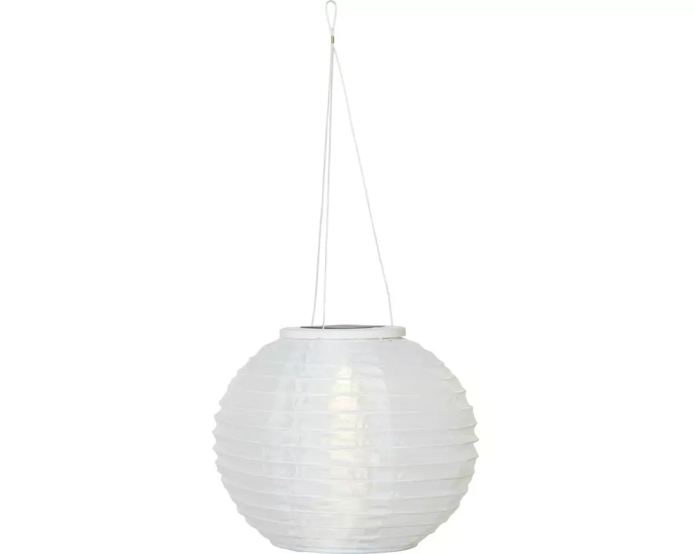 Star Trading Lampion Solar Festival, Ø 25 cm, Weiss