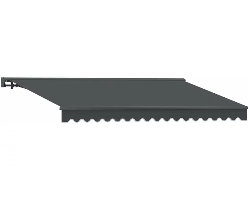 CONTINI Halbkasettenmarkise manuell 395x300cm anthrazit