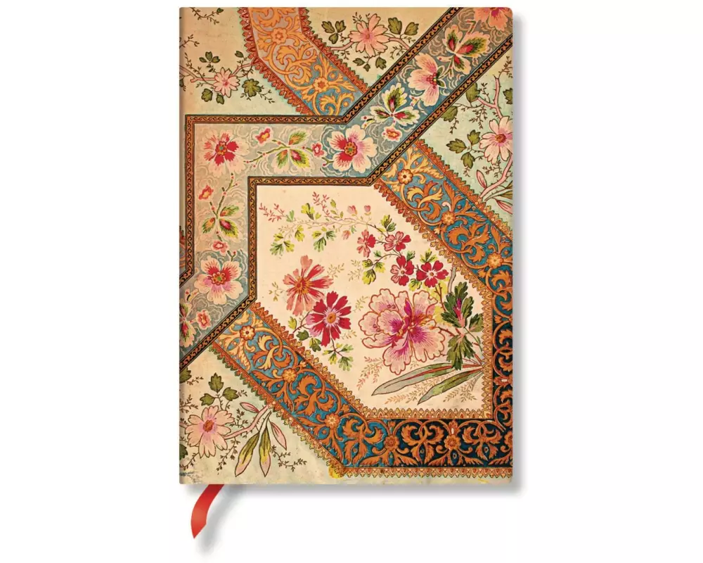 Paperblanks Notizbuch Flexis Midi Bukett auf Elfenbein, 13 x 18 cm