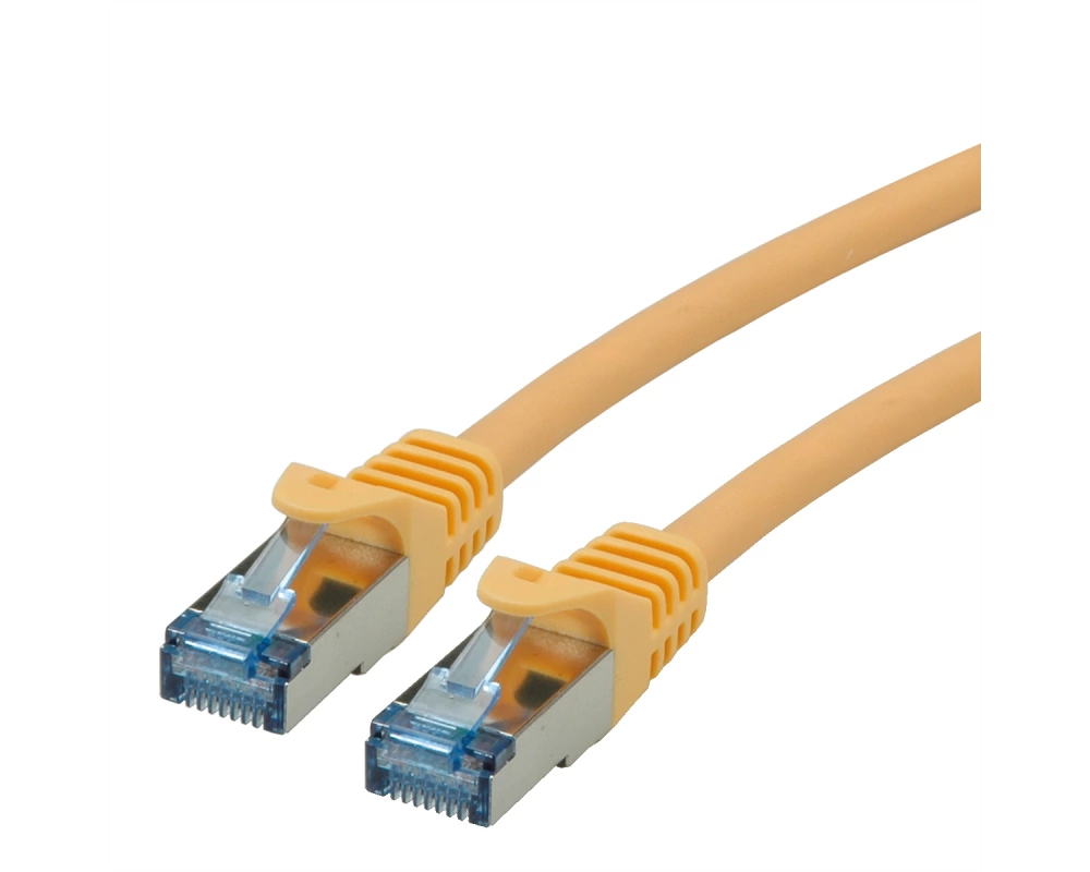 ROLINE Patchkabel Cat.6A S/FTP (PiMF), Component Level, LSOH, gelb, 7,5 m