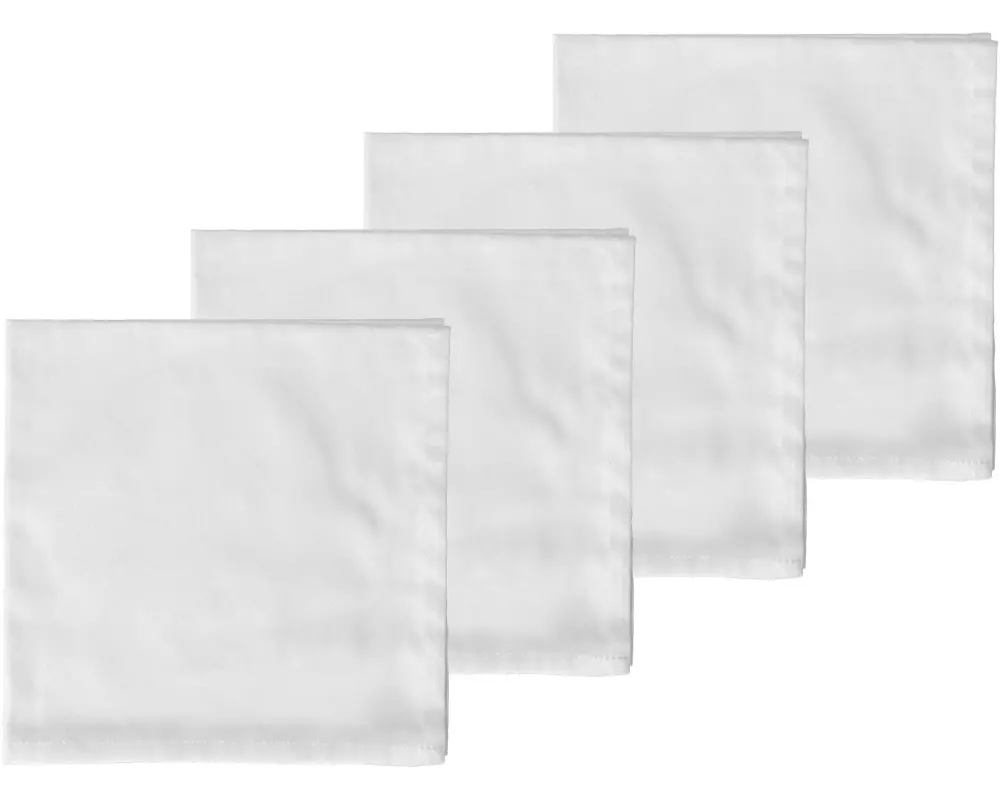 Södahl Stoffserviette Tiles 45 cm x 45 cm, 4 Stück, Weiss