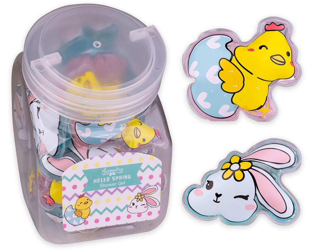 ACCENTRA Mini-Duschgel 50ml 8160984 HELLO SPRING, 2 assortiert