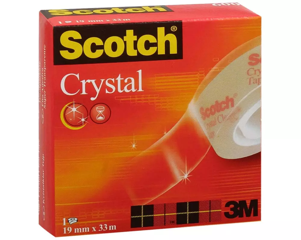 Scotch Klebeband Crystal 19 mm x 33 m, Transparent