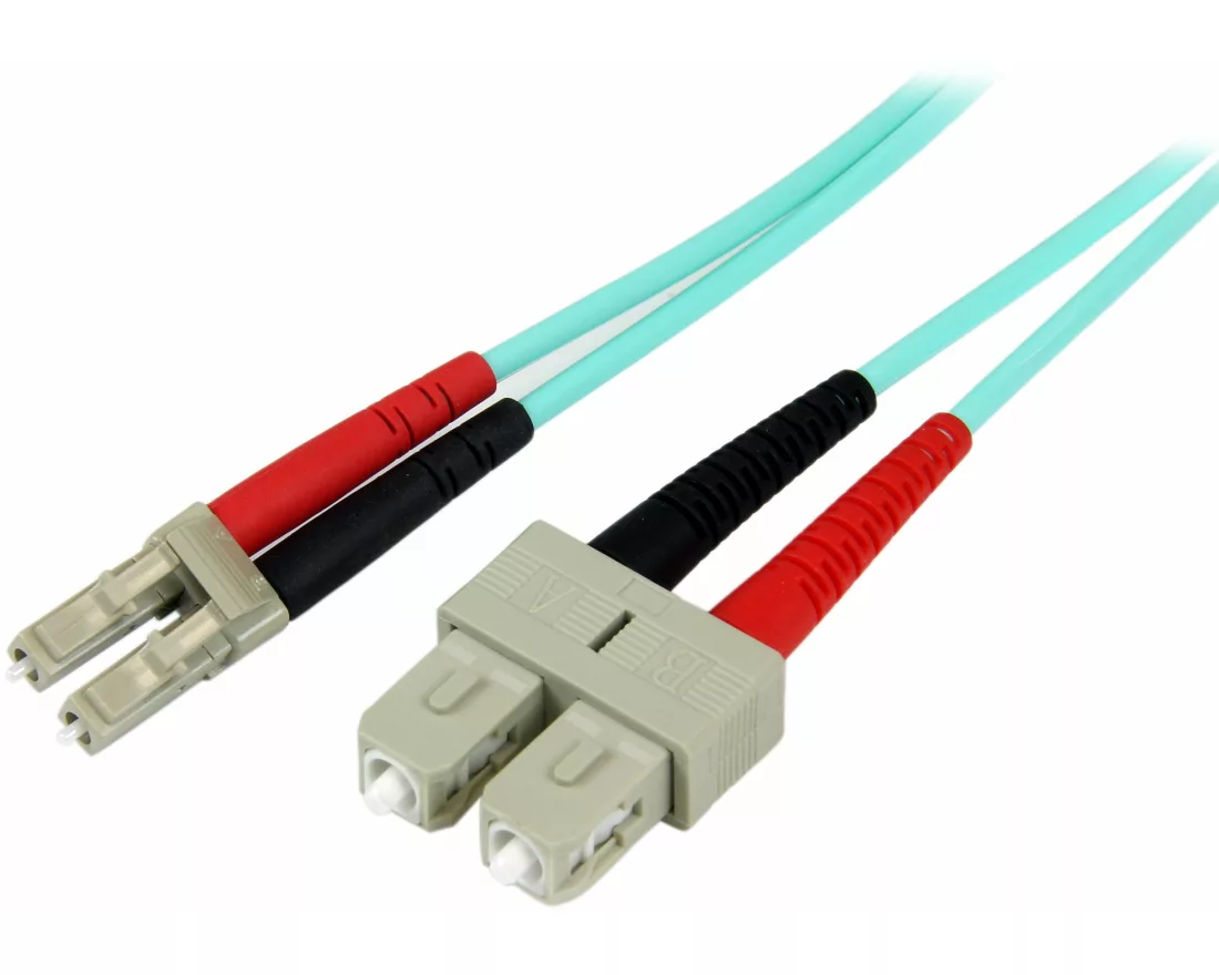 StarTech.com A50FBLCSC1 InfiniBand/Glasfaserkabel 1 m LC SC Türkis