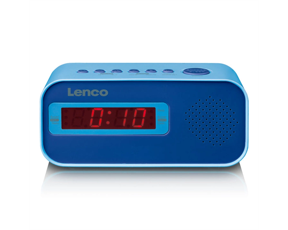 Lenco Radiowecker CR-205 blau, LED-Display, Weckfunktion, Sleeptimer