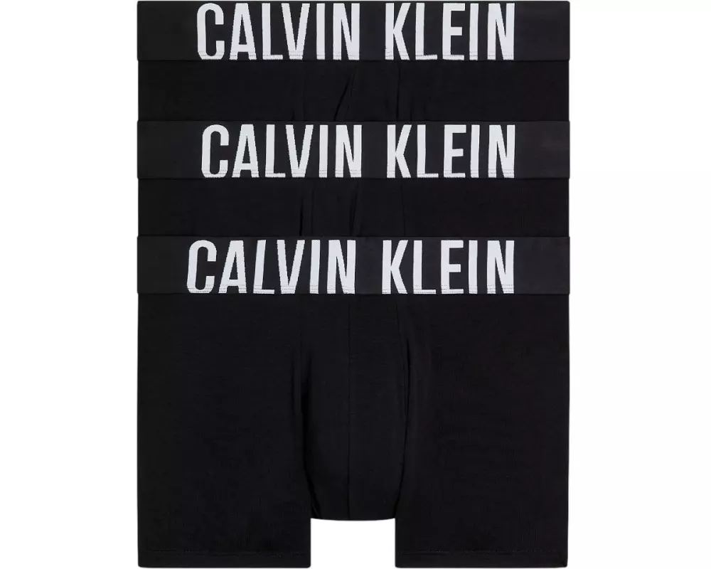 Calvin Klein Wäsche Unterhosen Trunk 3Pk Schwarz, XL