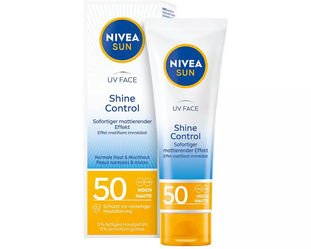 NIVEA SUN Sonnencreme UV Face Shine Control LSF 50 50 ml