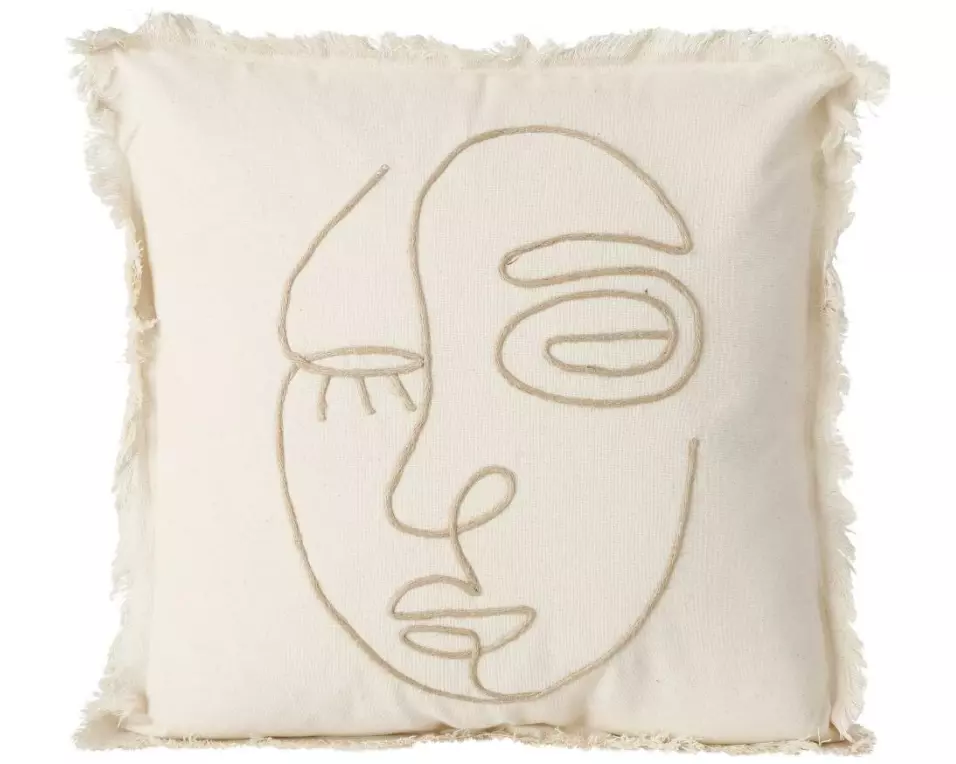 Boltze Kissen Pica 45 cm x 45 cm, Beige